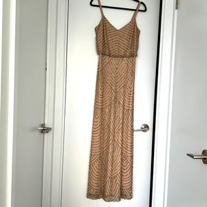 Perfect brides maid dress! (Glitter & champagne/ great Gatsby) Worn once!